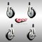 Service Caster 5 Inch 316SS Black Poly Swivel 1-1/4 Inch Expanding Stem Caster Brake SCC, 2PK SS316EX20S514-PPUB-BLK-2-TLB-2-114 - alternate 2